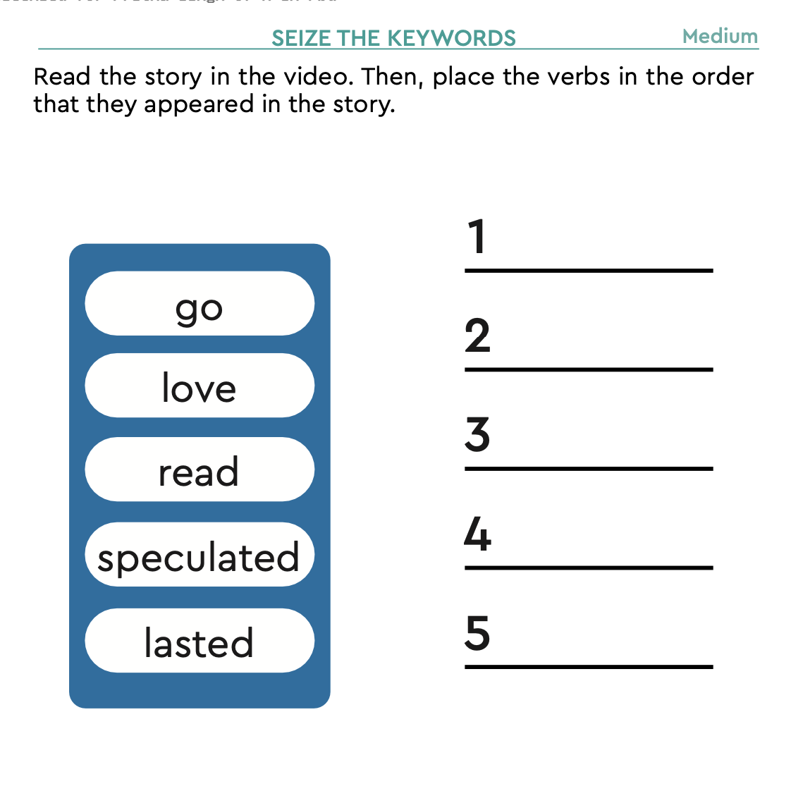 Memory Activities